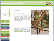 Tablet Screenshot of diesittichseiten.de